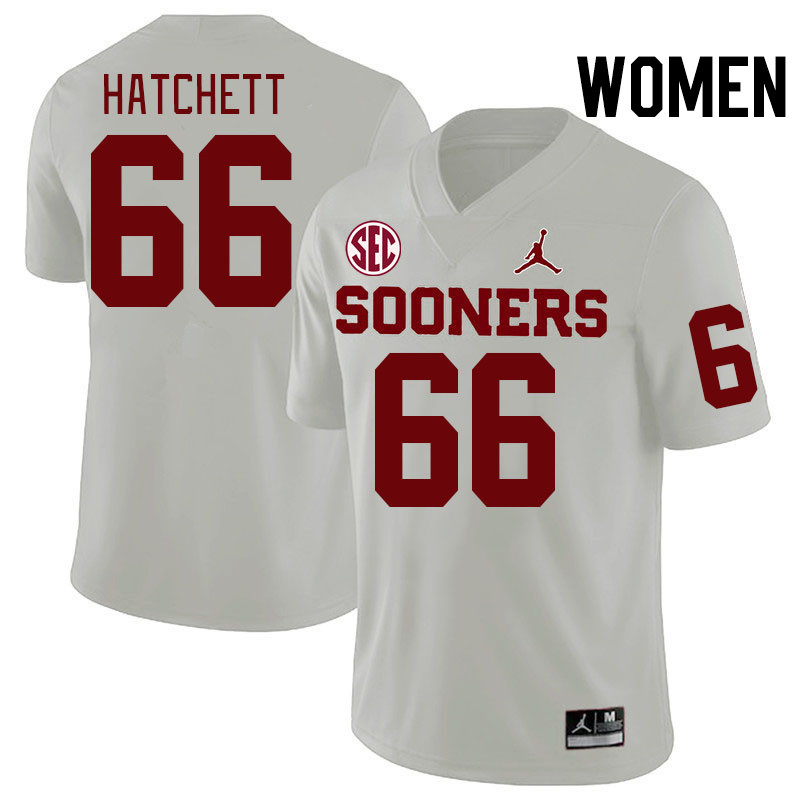 Women #66 Geirean Hatchett Oklahoma Sooners 2024 SEC Conference College Football Jerseys-White Women #66 Geirean Hatchett Oklahoma Sooners 2024 SEC Conference College Football Jerseys-White